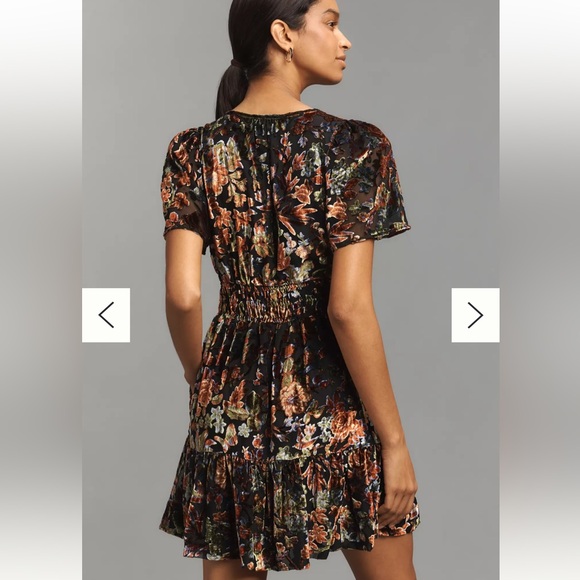 NWT Anthropologie Somerset Velvet Mini Dress with Pockets – Medium - Picture 2 of 12